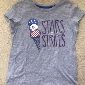 4th of July Girls graphic t-shirt